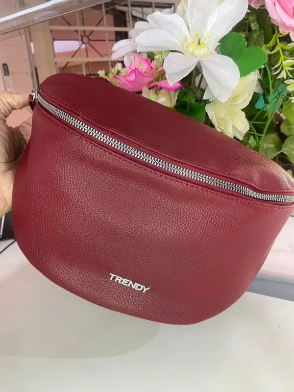Riñonera Trendy Bordo - Negro
