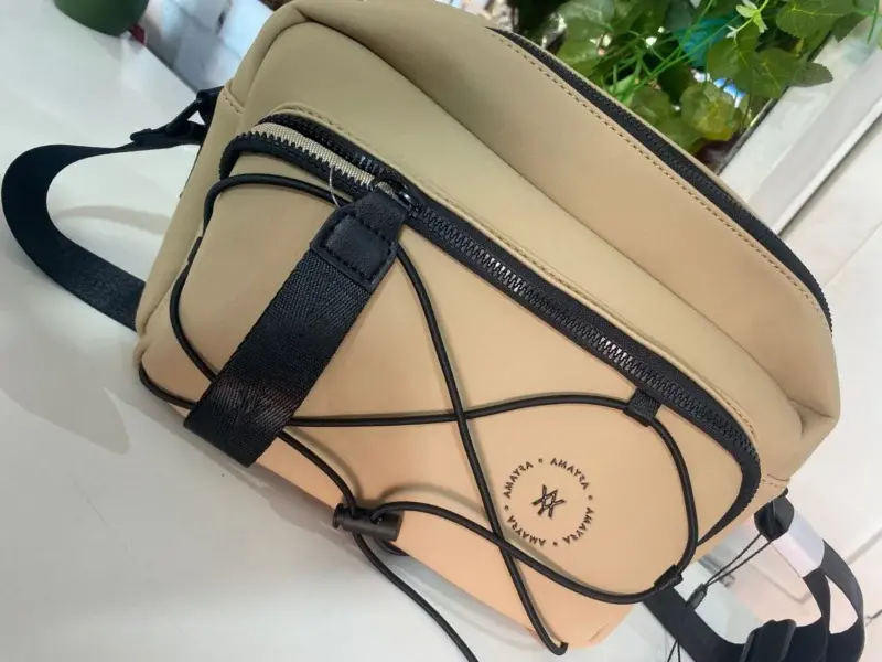 Bandolera Amayra Beige - Negro